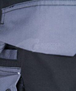 Pantalón de trabajo unisex, negro-gris, talla XS, Kramp Original