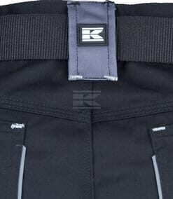 Pantalón de trabajo unisex, negro-gris, talla M, Kramp Original