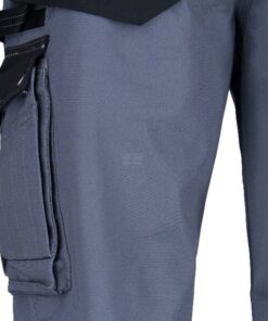 Pantalón de trabajo unisex, gris-negro, talla L, Kramp Original 23 Pantalón de trabajo unisex, gris-negro, talla L, Kramp Original