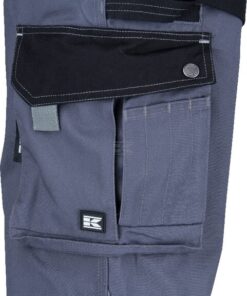 Pantalón de trabajo unisex, gris-negro, talla L, Kramp Original 24 Pantalón de trabajo unisex, gris-negro, talla L, Kramp Original