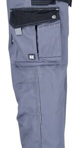 Pantalón trabajo, unisex, gris-negro, talla 2XL, Kramp Original