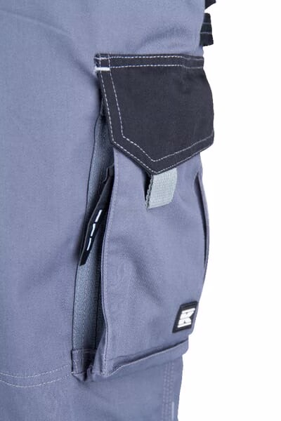 Pantalón de trabajo unisex, gris-negro, talla L, Kramp Original 14 Pantalón de trabajo unisex, gris-negro, talla L, Kramp Original