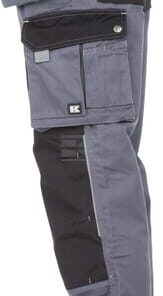 Pantalón unisex, gris-negro, talla L, Kramp Original