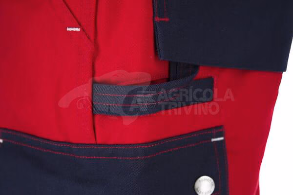 Peto, rojo-azul, talla 4XL, Kramp Original 4 Peto, rojo-azul, talla 4XL, Kramp Original