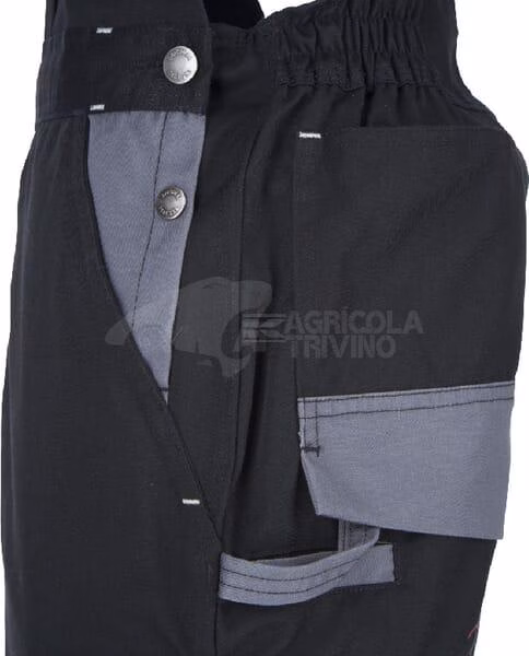 Peto, negro-gris, talla XS, Kramp Original 3 Peto, negro-gris, talla XS, Kramp Original