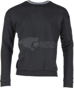 Sudadera unisex, negra-gris, algodón-poliester, L, Kramp Original
