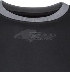 Sudadera unisex, negra-gris, algodón-poliester, L, Kramp Original