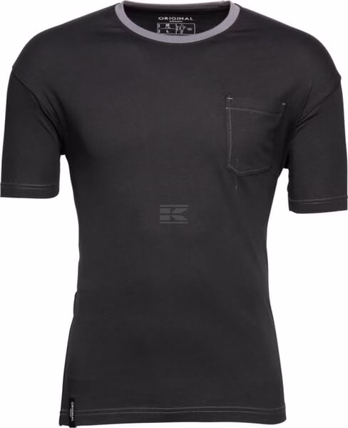 Camiseta, color negro-gris, L 5 Camiseta, negro-gris, talla 2XL