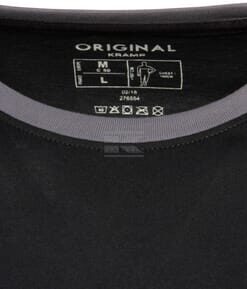 Camiseta, negro-gris, talla 2XL