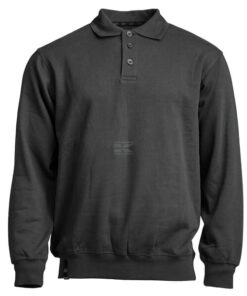 Sudadera polo, color negro, XL