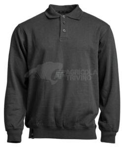 Sudadera polo, color negro, M