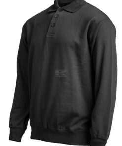 Sudadera polo, color negro, L