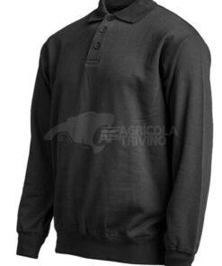 Sudadera polo, color negro, M