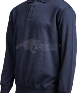 Sudadera polo, color azul marino, 2XL