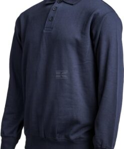 Sudadera polo, color azul marino, XL