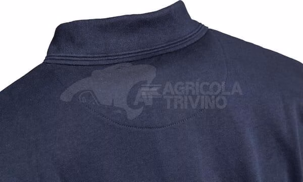 Sudadera polo, color azul marino, L 12 Sudadera polo, color azul marino, L