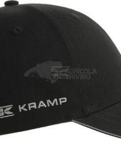 Gorra de béisbol negra con visera gris