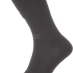 Calcetines de algodón, talla 43-46, negro, 3 pares