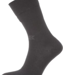 Calcetines de algodón, talla 43-46, negro, 3 pares