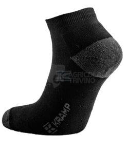 Calcetines deportivos de caña alta, talla 39-43, negro, 2 pares
