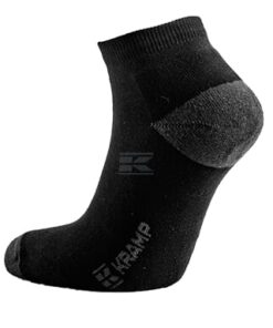 Calcetines deportivos de caña alta, talla 44-46, negro, 2 pares