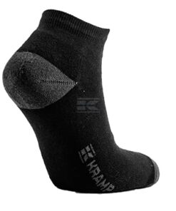 Calcetines deportivos de caña alta, talla 44-46, negro, 2 pares