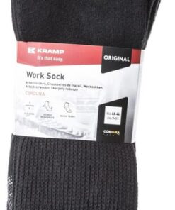Calcetines de trabajo, talla 43-46, negro, 3 pares