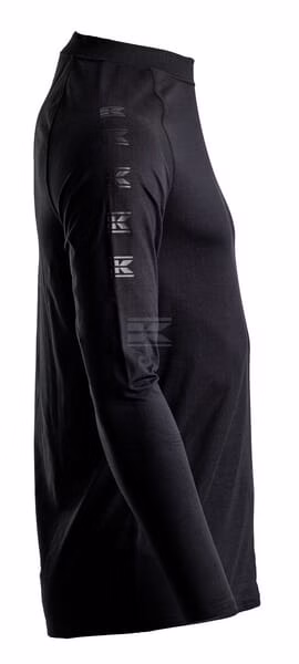 Camiseta térmica, talla 2XL, negra