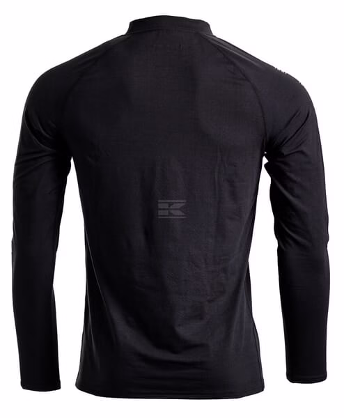 Camiseta térmica, talla 2XL, negra