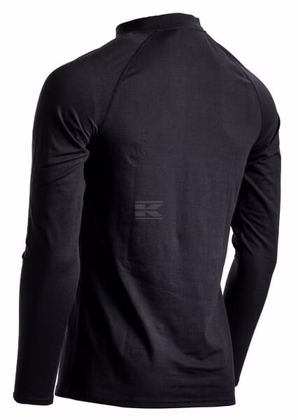 Camiseta térmica, talla 2XL, negra