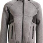 Chaqueta térmica con capa de aire, gris jaspeado, XS