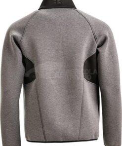 Chaqueta térmica con capa de aire, gris jaspeado, M