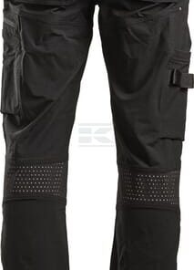 Pantalón, unisex, talla 4XL, cintura: 118-128 cm, largo: 83,5 cm, negro 4 Way Stretch, de Kramp