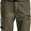 Pantalones cortos 4W elásticos, aceituna, 2XL