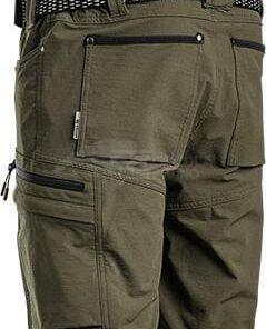 Pantalones cortos 4W elásticos, aceituna, 3XL