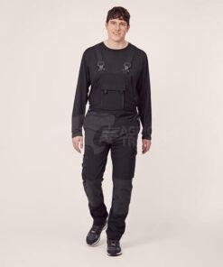 Peto, negro, 2XS, 4-Way Stretch, de Kramp
