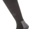 Calcetines térmicos de caña alta, talla 35-38, negro y gris