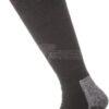 Calcetines térmicos de caña alta, talla 47-50, negro y gris