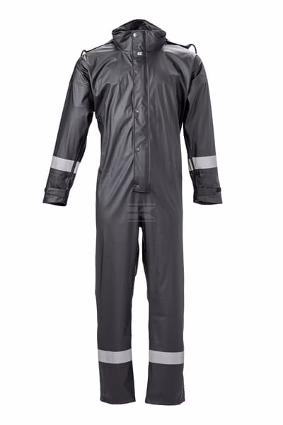 Mono de lluvia negro talla 62 (3XL) 1 Mono de lluvia negro talla 62 (3XL)