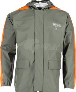 Impermeable, verde-naranja, XS, de Kramp