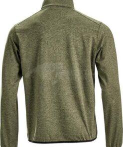 Forro polar 1/2 cremallera, color verde oliva, L