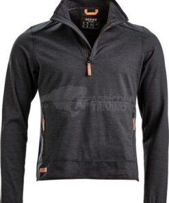 Forro polar 1/2 cremallera, color antracita, 3XL