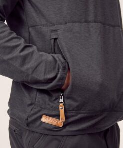 Forro polar 1/2 cremallera, color antracita, 2XL