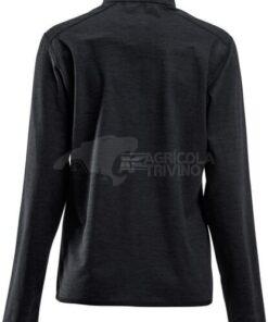 Camisa polar de mujer, 1/2 cremallera, color carbón, L 42 Camisa polar de mujer, 1/2 cremallera, color carbón, S
