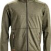 Forro polar de hombre con cremallera y capucha, color verde oliva, XL