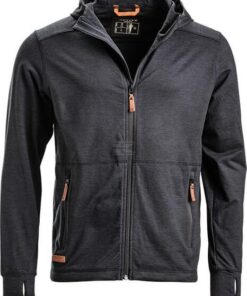 Forro polar de hombre con cremallera y capucha, color antracita, S 6 Forro polar de hombre con cremallera y capucha, color antracita, 2XS