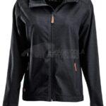 Cárdigan polar con cremaller y capucha de mujer, color carbón, 2XL