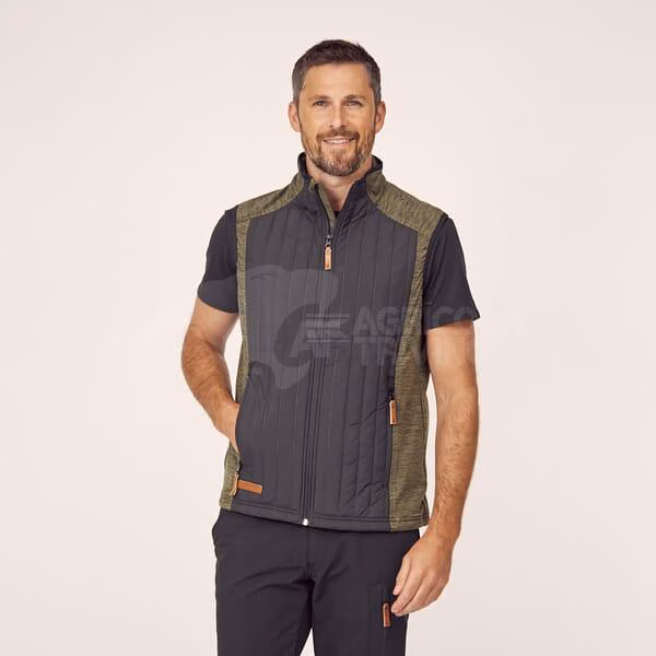 Chaleco polar / híbrido de hombre, color verde oliva, 5XL 3 Chaleco polar / híbrido de hombre, color verde oliva, 5XL