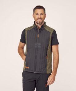 Chaleco polar / híbrido de hombre, color verde oliva, S 23 Chaleco polar / híbrido de hombre, color verde oliva, 2XL