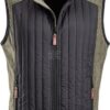 Chaleco polar / híbrido de hombre, color verde oliva, 2XL